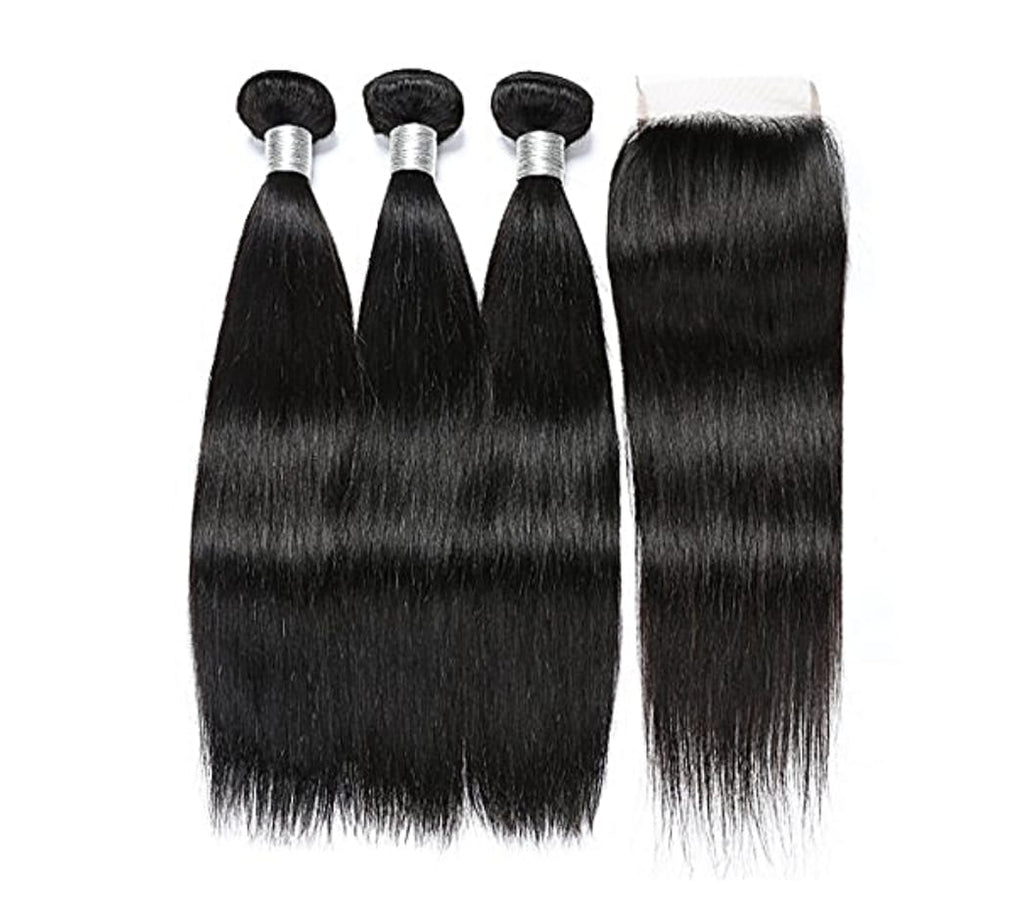 Straight Black Hair Bundle Deals