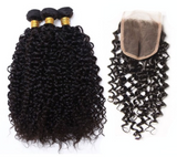 Bundles of Indian Curly Frontal (13x4)